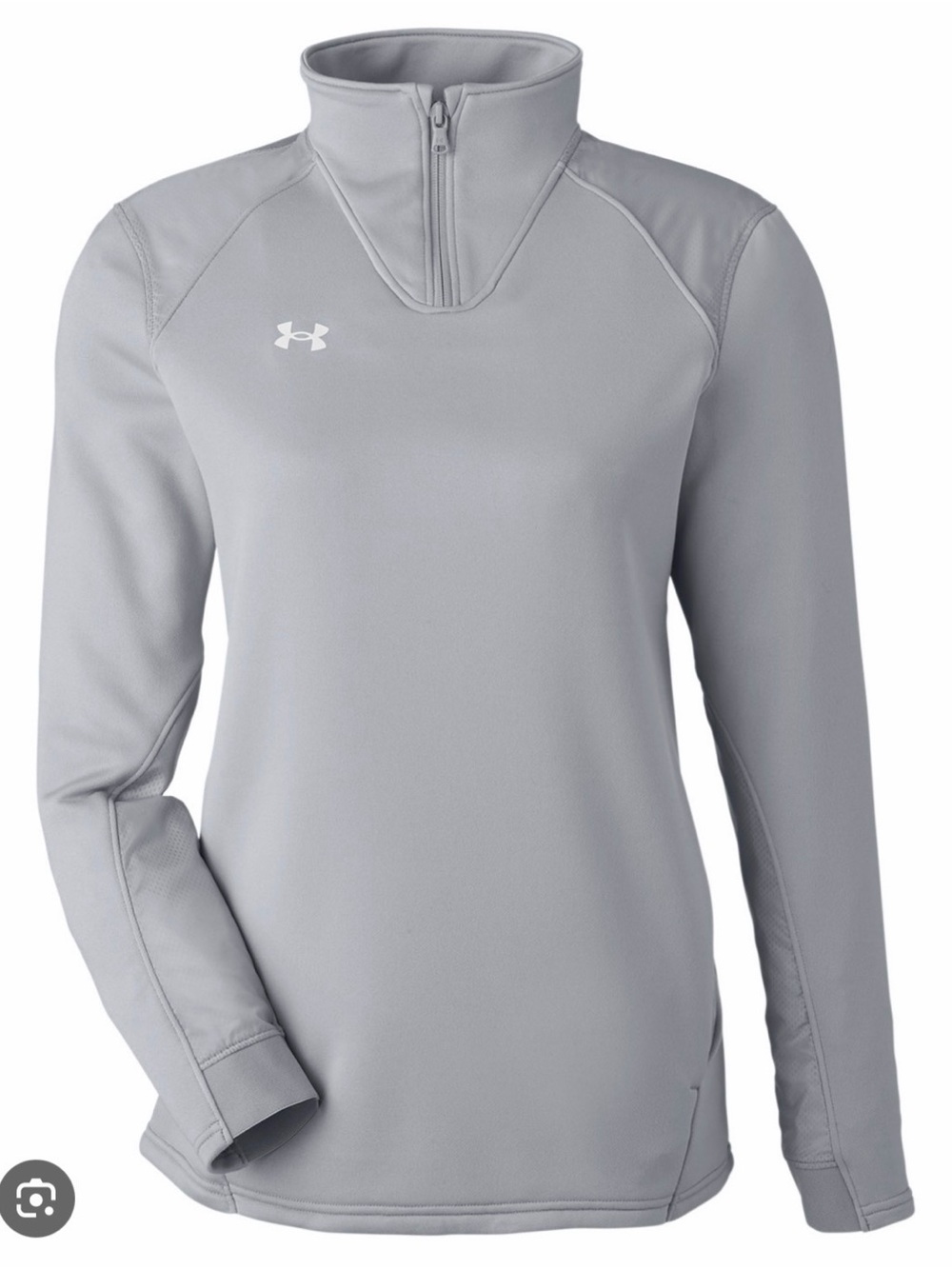 Under Armour Women’s Blue Gray Quarter-Zip Pullover XL Loose Fit